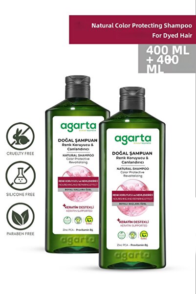 Agarta 2 Color-Protective and Revitalizing Salt-Free Shampoos for Dyed Hair 4...