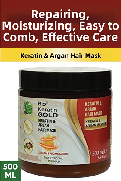 YİFOREVERS KOZMETİK قناع العناية بالشعر بزيت الأرغان والكيراتين 500 مل