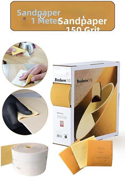 Badem10 إسفنجة خشبية ورق صنفرة للمطبخ والحمام طبق إسفنجي شريط ورقي إسفنجي ورق...