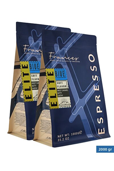 FRANCES 100% Arabica Elite Blue Espresso |   2X1000 Gr |   High Body-Low Acidity