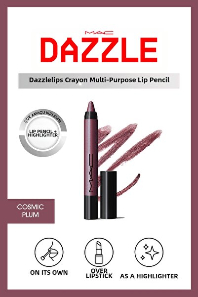 M.A.C Dazzlelip Crayon Shimmer Lip Liner - Cosmic Plum