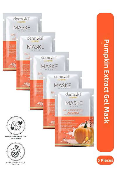 Dermokil Pumpkin Extract Gel Face Mask 15 ml X 5 Pieces