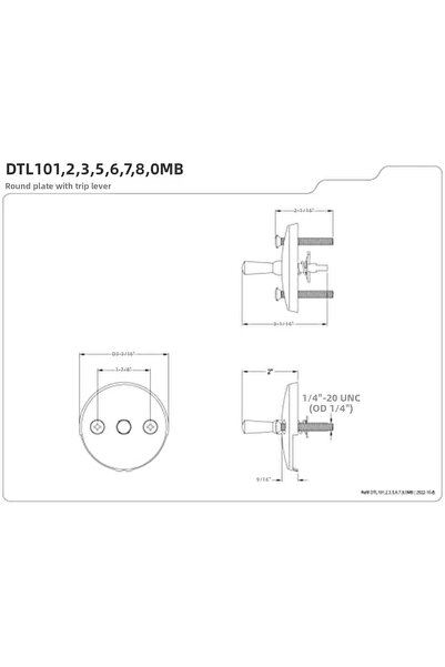 Nacario Nrcrioshop Brass Brass Dtl101 Dtl101 Overflow Plate F-R Ausl-Sehebel ...