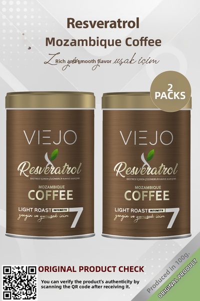 Viejo 2 قطعة - قهوة موزمبيق تحتوي على ريسفيراترول