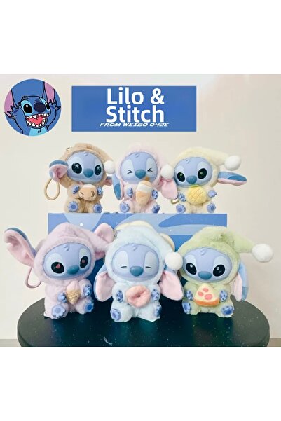 happystoretr New Stitch Eat Something before Bed Series Blind Box Plush Penda...