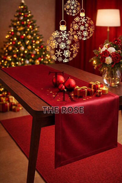 The Rose New Year's Special Burgundy Runner