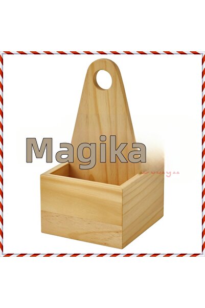 Magika Design صندوق شوكلادهاج الخشبي المحمول لأوعية الصلصة، منظم مكتبي، صندوق...