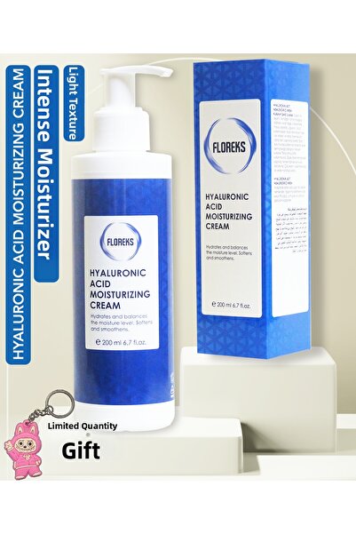 FLOREKS كريم مرطب مكثف للعناية بالبشرة يحتوي على حمض الهيالورونيك والبانثينول...