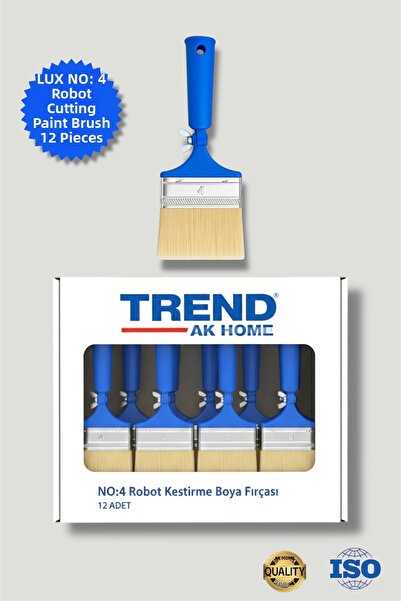 OSKAR FIRÇA Lux Robot Trimming Paint Brush No: 4 (12 Pieces)