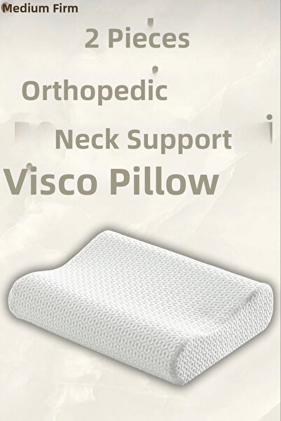 Pillow Market Ορθοπεδικό Μαξιλάρι Visco με Στήριξη Αυχένα, Διπλής Όψης Στηριζ...