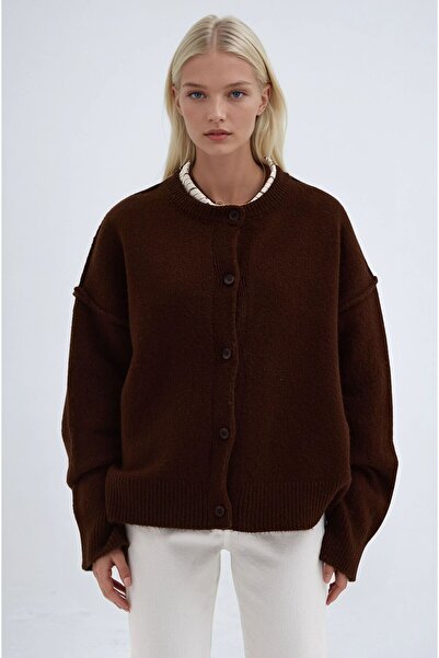 Lijuri Basic Knitwear Cardigan with Stitch Detail 5193