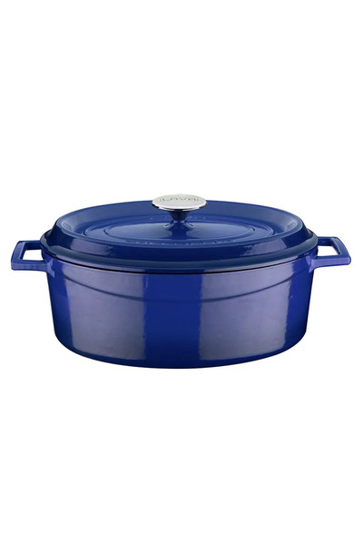 Lava Döküm Trendy Oval Döküm Demir Tencere-29cm.