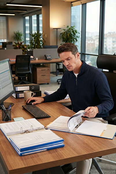 Buratti Pamuklu Regular Fit Yarım Fermuarlı Dik Yaka Sweat Erkek SWEAT 5905716