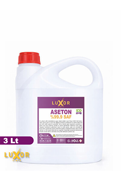 Luxor Kimya %99.9 Saf Aseton 3 Lt
