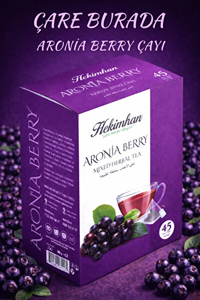 Hekimhan شاي أرونيا بيري بالأعشاب المختلطة 45 كيسًا من شاي أرونيا