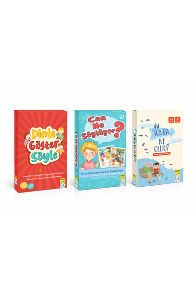 Mirket Yayınları Can Ne Söylüyor / Sonra Ne Oldu/ Dinle Göster Söyle 3 lü SET...