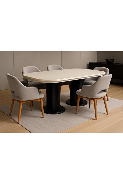 larissa design masa (lake boyalı mdf tabla ahşap ayak ) en 100cm boy 200cmc m...