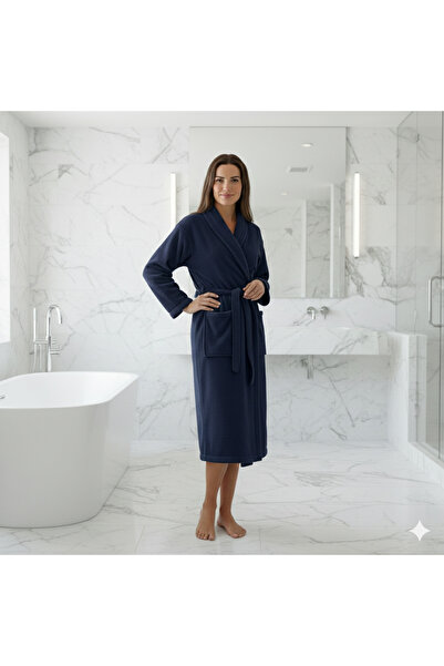 embays collection رداء حمام مجعد، رداء حمام بياقة شال، رداء حمام للجنسين من ا...