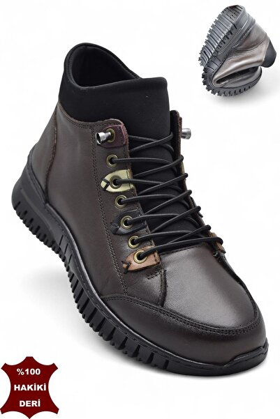 ISPARTALILAR حذاء نسائي من الجلد الطبيعي باللون الأسود لعام 1988، حذاء شتوي م...