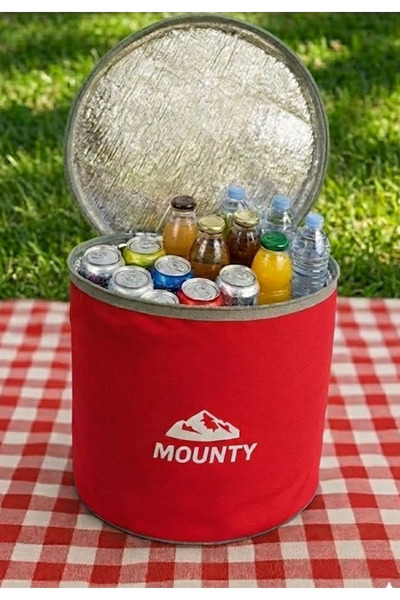 MOUNTY 10L Termal Yalıtımlı Sıcak ve Soğuk Korumalı Kamp ve Piknik Termos Çan...