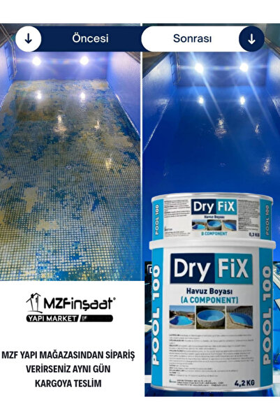 Dryfix Pool 100 Havuz Boyası Mavi 4,5 Kg/set