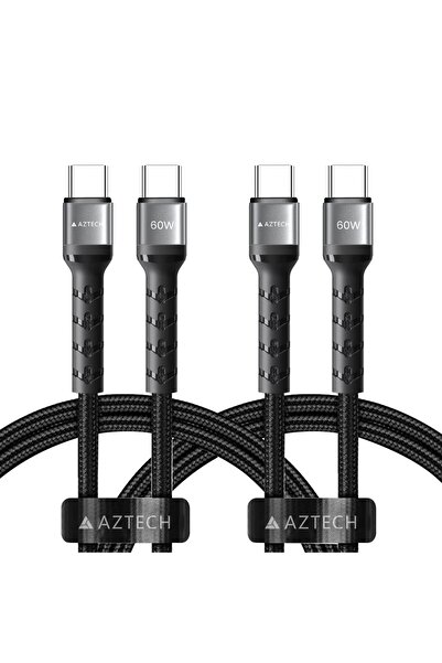 Aztech كابل شحن أصلي، اشترِ واحد واحصل على الثاني مجاناً، كابل شحن سريع من ال...