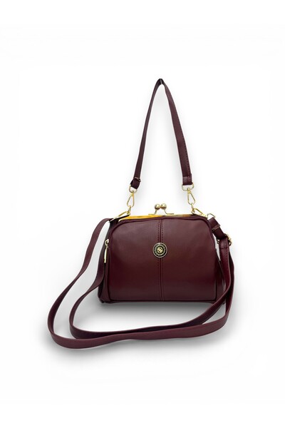 Sanmorris Kadın Burslu 4 Bölmeli Ayarlanabilir Çapraz Askılı Yumuşak Suni Der...