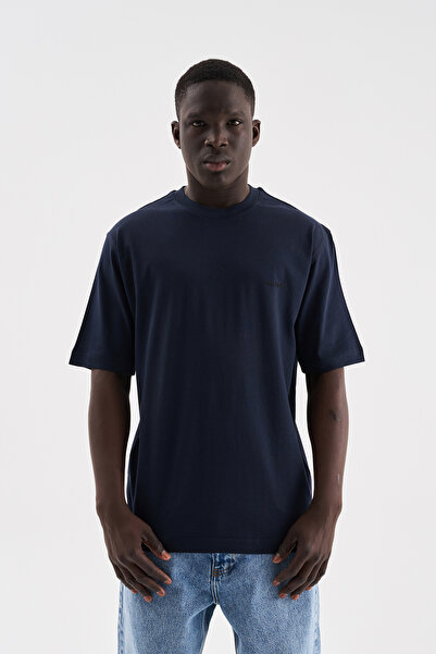 Machinist Tricou de bază pentru bărbați, relaxat, subțire, din bumbac, albast...