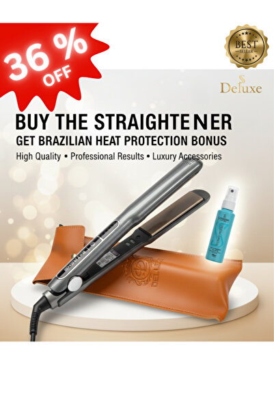 Deluxe Buy Hair Straightener & Receive Brazilian Heat Protection Bonus | Prof...