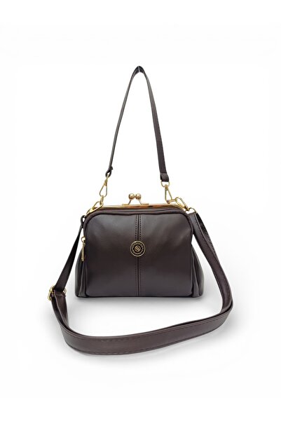 Sanmorris Kadın Burslu 4 Bölmeli Ayarlanabilir Çapraz Askılı Yumuşak Suni Der...