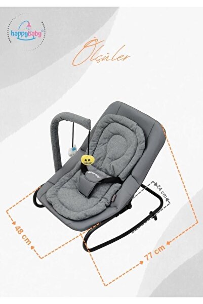 Happy Baby Plus Anakucağı - Hazır Kurulu Gelir - Kademeli - Sallanır - Sabitlenebilir - Oyuncaklı - Anakucagi