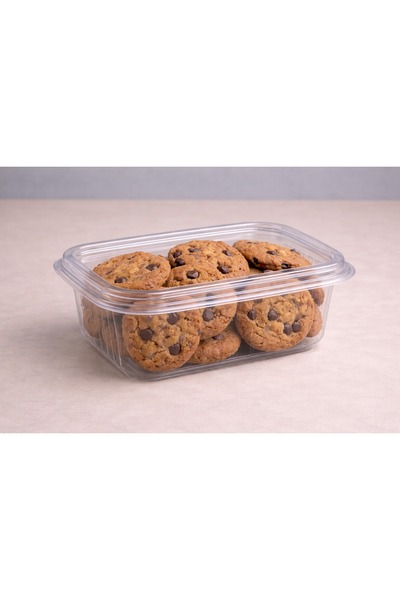 YILMAZ Plastic Storage Container 300 Gr 360-Pack Plastic Cookie Container Tra...
