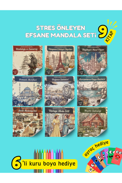 Pembe Yayınevi Mandala Boyama Kitabı - Yetişkinler İçin Mandala Boyama Kitabı...