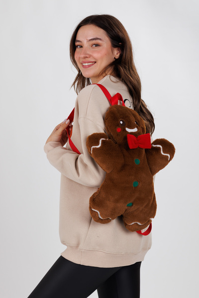 Ecrou Cookie Man Backpack Dark Brown