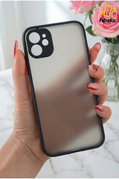 Fibaks İphone 11 Uyumlu Kılıf Mat Parmak Izi Yapmaz Kamera Korumalı Renkli Tu...