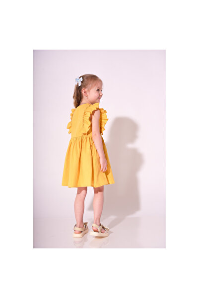 Mod Kids Rochie pentru fete, Mod Kids, 116, galbenă, 6 ani