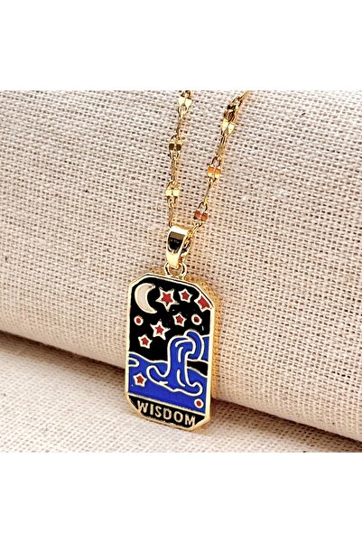 Siya Silver Wisdom Does Not Fade Steel Necklace - Tarot Necklace with Gift Box