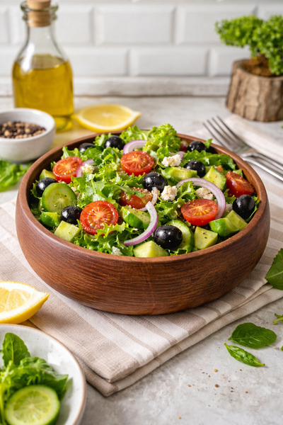 Adenwoodart Wooden Bowl Snack Bowl 1 Piece 18 cm Diameter Large Size Single Bowl