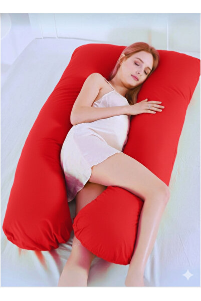 MoMMe Pernă pentru dormit și sprijin pentru gravide ROȘU