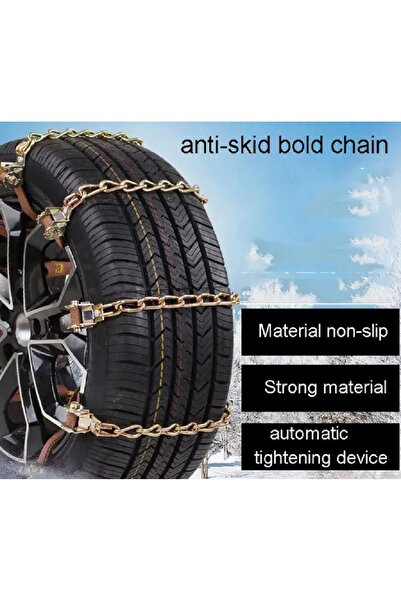 Zet Lanțuri antiderapante reutilizabile pentru mașini, 10 bucăți (5 per anvel...