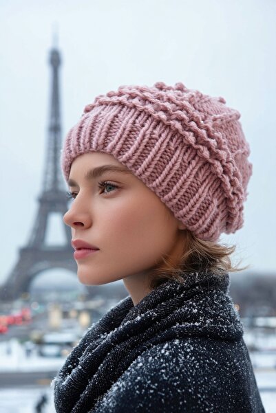 LAGRANZE Beretă de pictor tricotată pentru femei