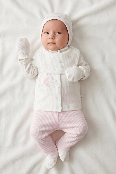 by bubbles Pretty Girl Kız Bebek 5 Parça Hastane Çıkış Seti