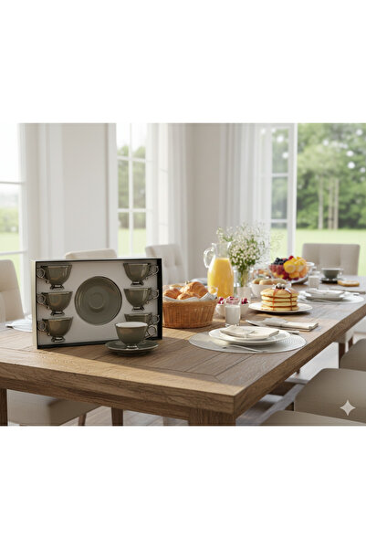 Generic Attractive 12-piece tea cup and saucer set