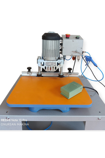 ULUDAGMAK Uludağ ayak ile basmalı pnömatik tas menteşe yeri açma makinesi