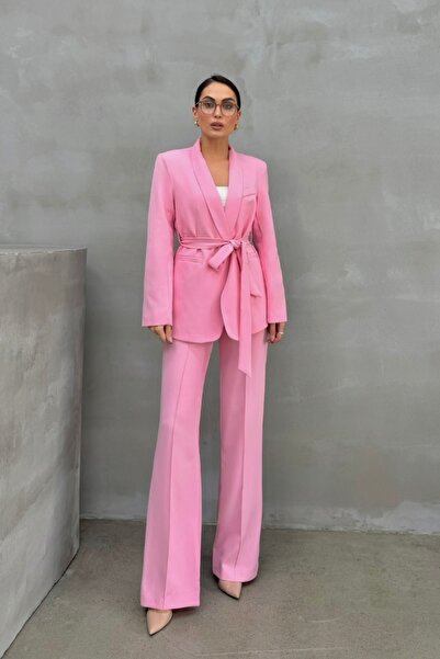 ossons Bağlamalı Şal Yaka Ceket Pantolon Takım Elbise