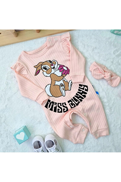 mandalinsbaby بذلة طفلة مع ربطة عنق على شكل أرنب