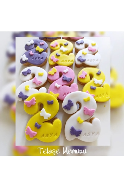 telaşe memuru 20 قطعة من بسكويت عيد الميلاد 1،2،3،4،5،6،7،8،9 سنة من بسكويت ب...