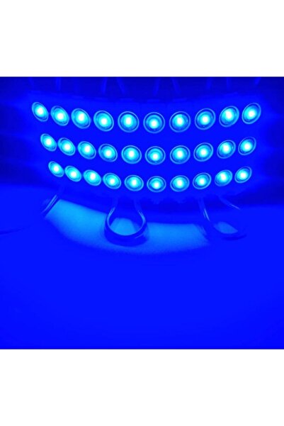 Genel Markalar 2 Adet 12V 3 Ledli Parmak Led Modül 1.5w 2835 Smd Mercekli Mavi