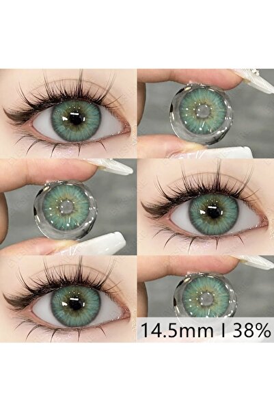 Eyeshop GÖZ LENSİ ESTONIA GREEN YEŞİL TONDA (NUMARASIZ) KOZMETİK AMAÇLI Kulan...