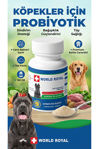World Royal Köpekler Için Probiyotik (sindirim Sistemi Düzenleyici - Bağışıkl...